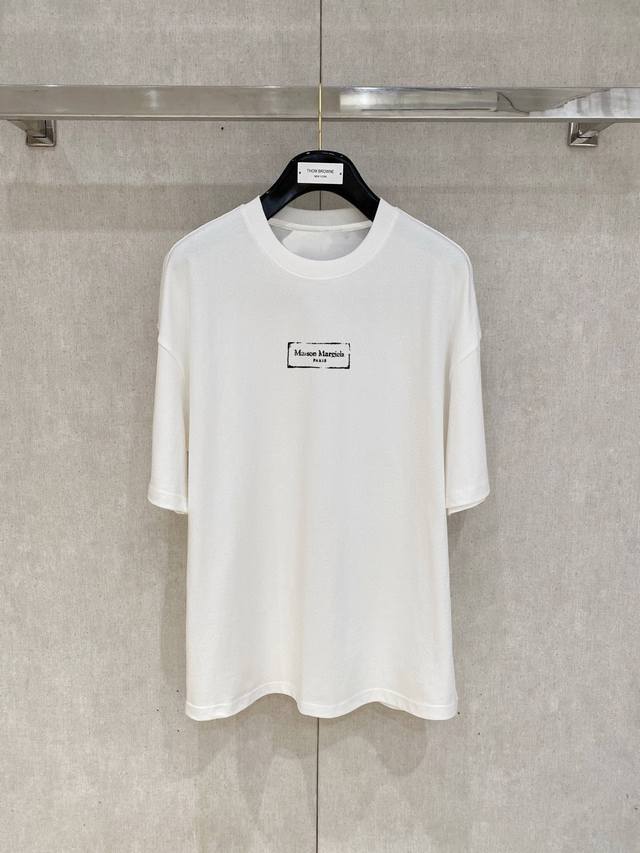 Margiela's new double-layer, heavily-printed, letter-printed short-sleeved T-shi