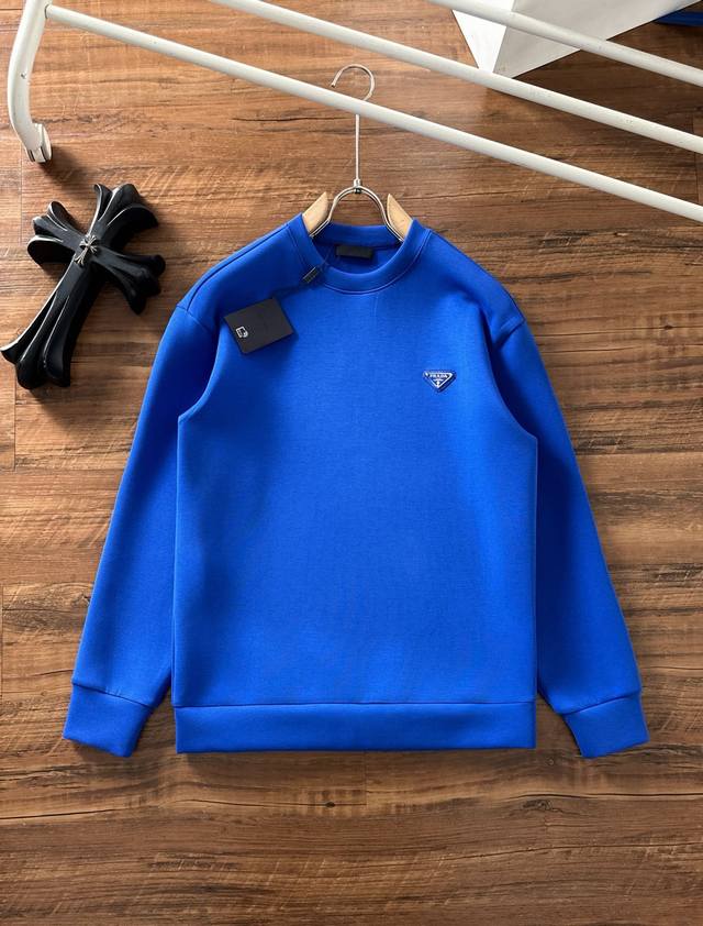 Prada's latest 2025 space cotton sweatshirt, exclusively available! Original re