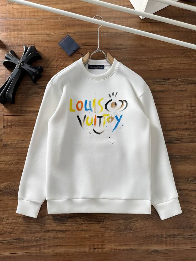 Lv 2025 latest space cotton graffiti sweatshirt, exclusive sale! Original replic
