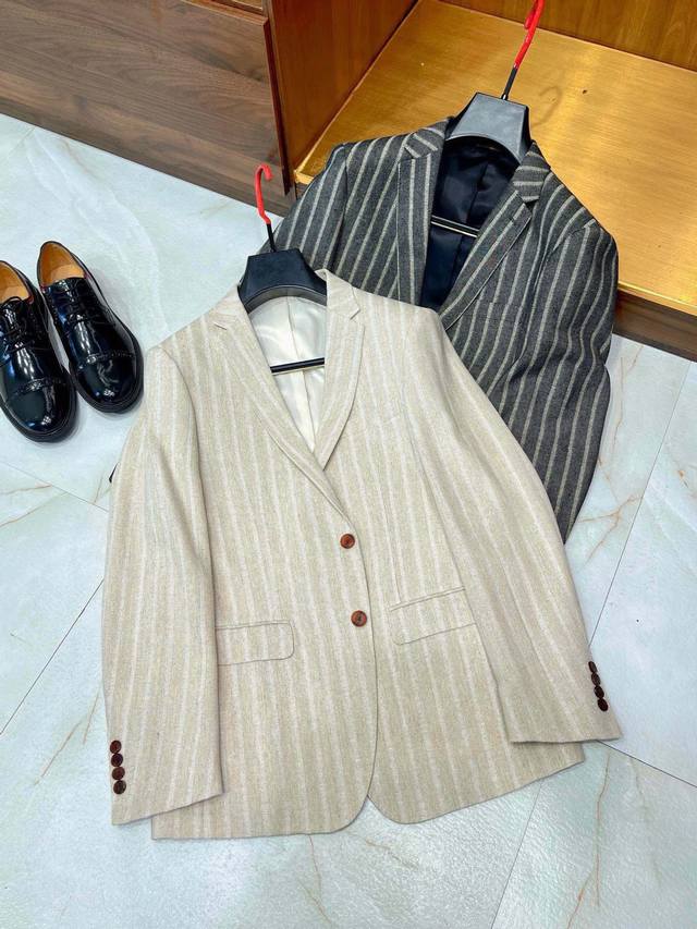 Exclusive Custom K-Brand Linen Yarn-Woven Herringbone Pattern Vertical Stripes,
