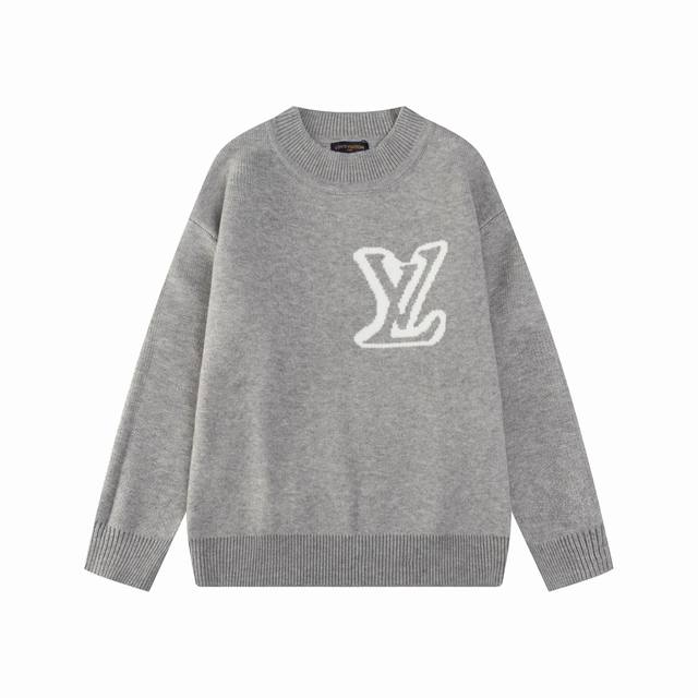 Louis Vuitton crewneck pullover with jacquard designs featuring the large front