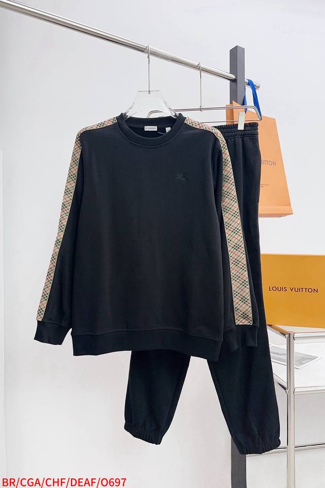 Top and Pants O697 Br Burberry Web-Trimmed Warhorse Embroidered Trousers Fabric: