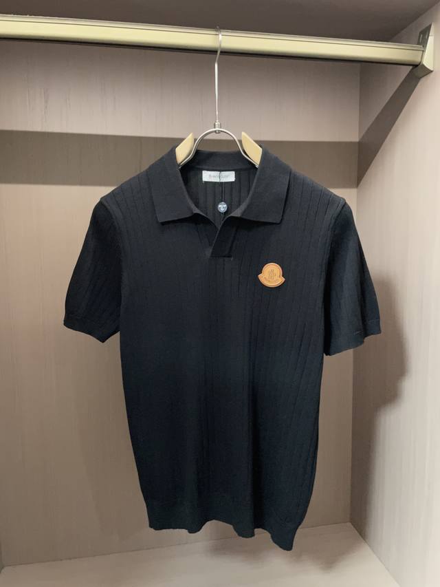 Monkou 2025Ss new autumn and winter men's knitted short-sleeved shirt! Exclusive