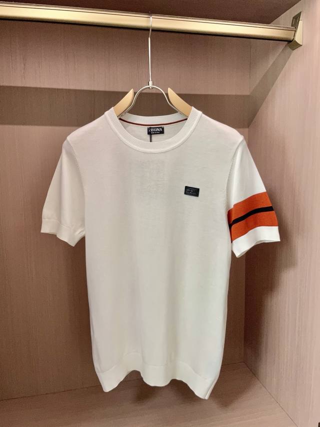Zegna's new men's knitted short-sleeved shirt for the Fall/Winter 2025 collecti