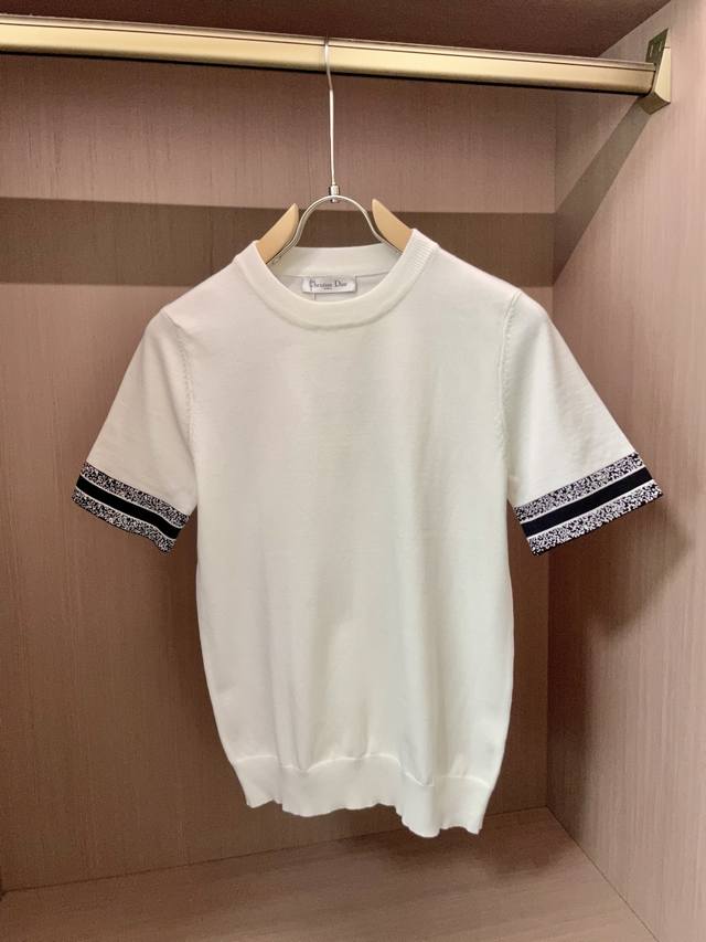 Dior 2025Ss Fall/Winter new men's knitted short-sleeved shirt! Exclusively launc