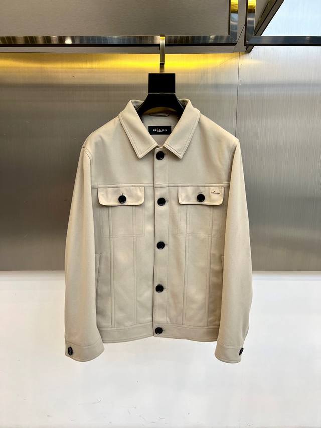 Kiton, 2025 autumn and winter new men's lapel jacket. Interpreting the modern ge