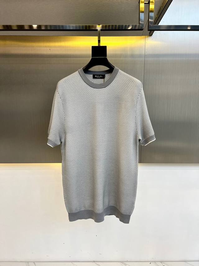 Loro Piana, 25Ss' new spring/summer collection, a premium round-neck, gradient-k