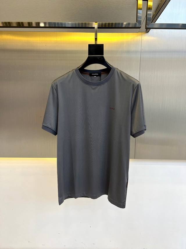 Zegna, 2025 Spring/Summer new arrivals, new short-sleeved T-shirts. Made from i