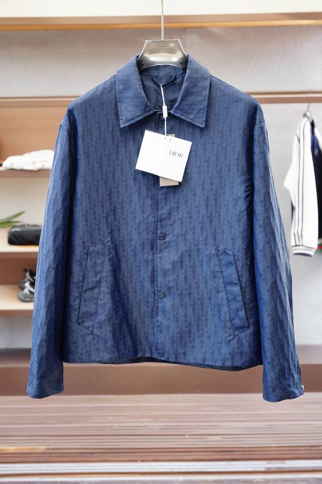 Dior-Cd 25Ss new dark pattern jacquard shirt jacket Original purchase and develo