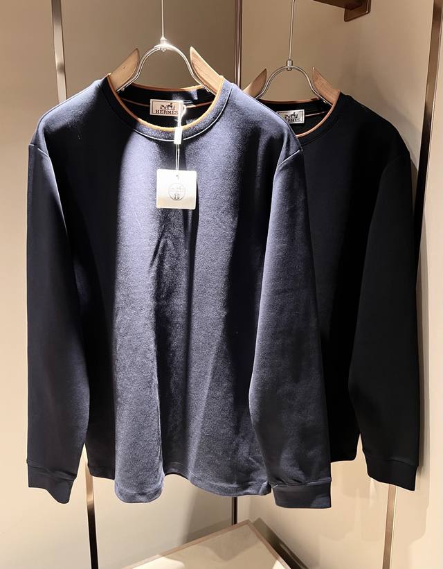 Her*Mes 2025 Fall/Winter new men's long-sleeved base T-shirt, a newly upgraded