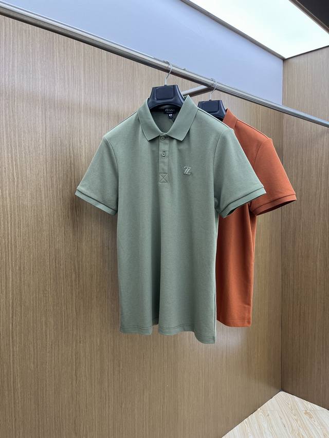 New Zz 2540 Spring/Summer men's short-sleeved polo shirt, featuring the brand's