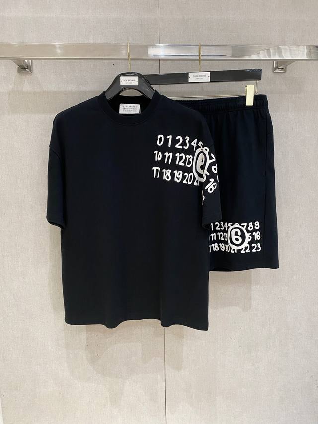 25Ss Mastermind Japan Mmj heavyweight round neck short-sleeved T-shirt and short