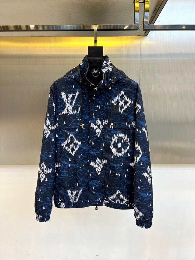 Lv Vuitton, 25Fw autumn and winter men's coat jacket Monogram print lightweight