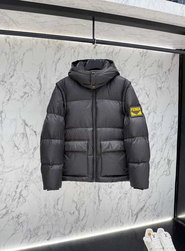 Fendi 's latest 2025 designer jacket. Detailed and crafted, this sophisticated,
