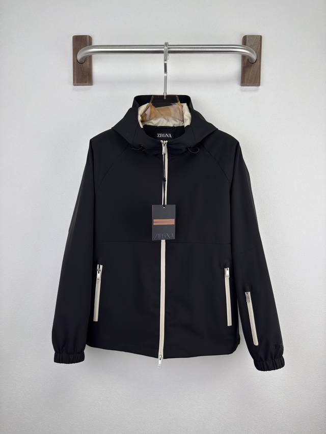 Zegna 25Fw autumn and winter new thin padded jacket, luxurious laminated design,