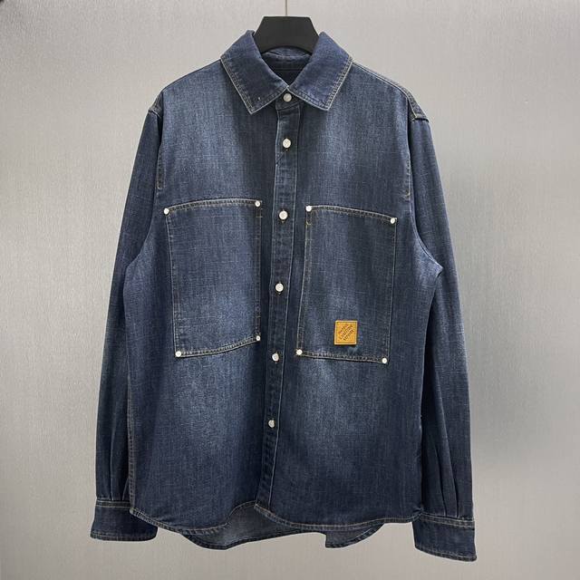 Lu Denim Long Sleeve ShirtSize: S-Xl This work shirt is crafted from cotton deni