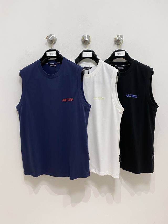 Arc'teryx's new 25Ss vest features reinforced threading on the neckline and cuf