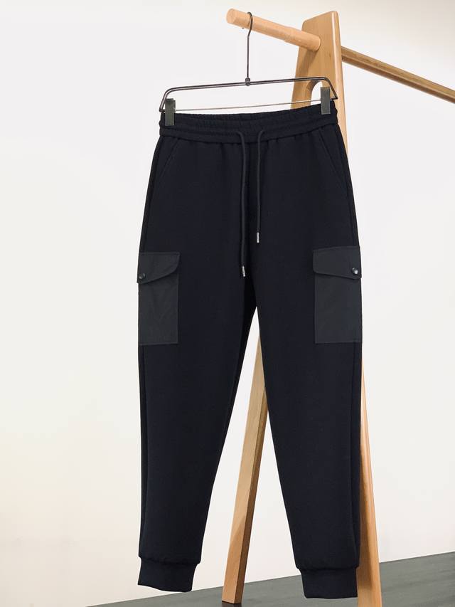 Prada 2025 Early Fall New Arrivals Retro workwear casual pants, double-knit, cus