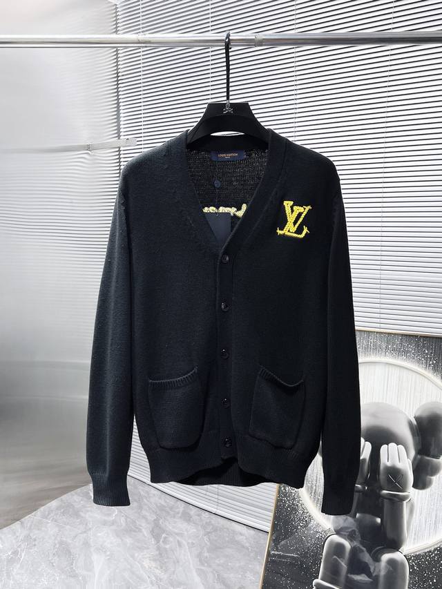 Louis Vuitton Lv Premium Edition 2025Ss New Wool Blend Cardigan Long Sleeve Swe