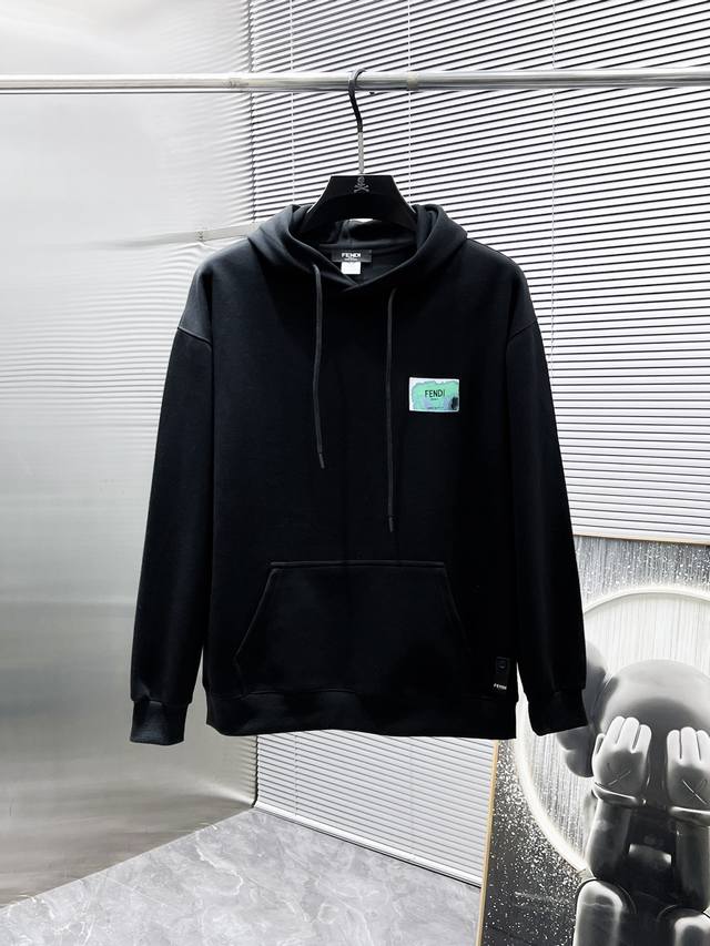 Fendi's new 2025Ss long-sleeved hooded sweatshirt, a high-end version! Custom-ma