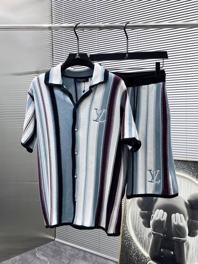 Louis Vuitton Lv 2025Ss new short-sleeved sweater set, a high-end version! Cust