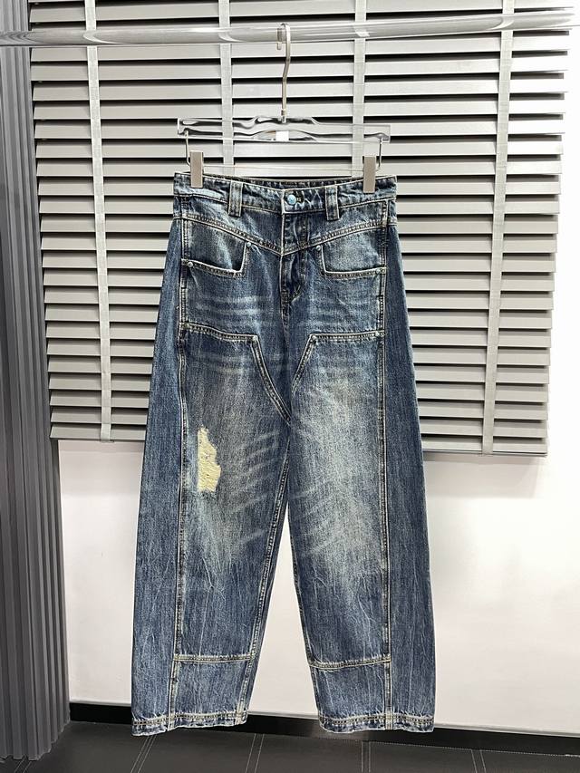 Louis Vuitton exclusive new high-end version of casual wide-leg jeans! Custom-m