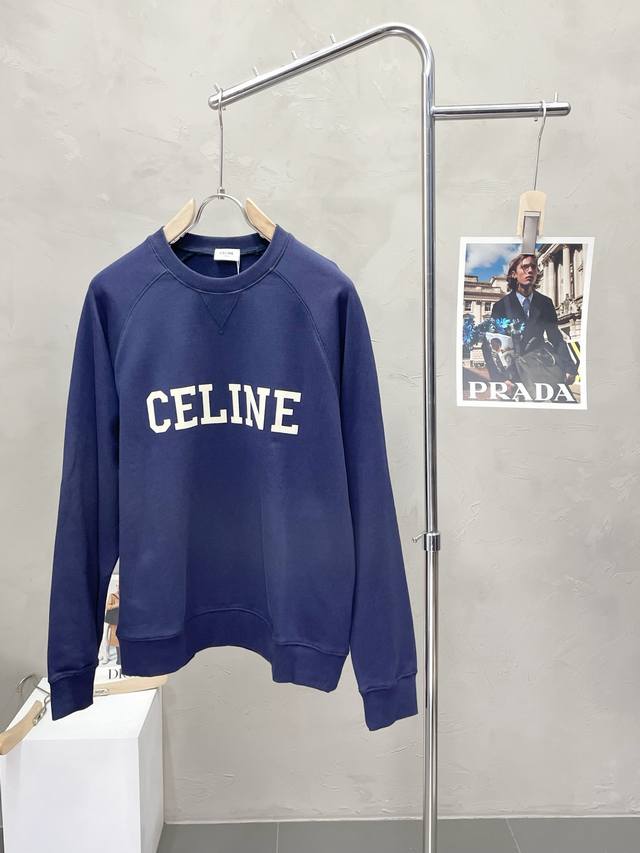 Celine Celine exclusive new original men's casual pullover sweatshirt, high-end