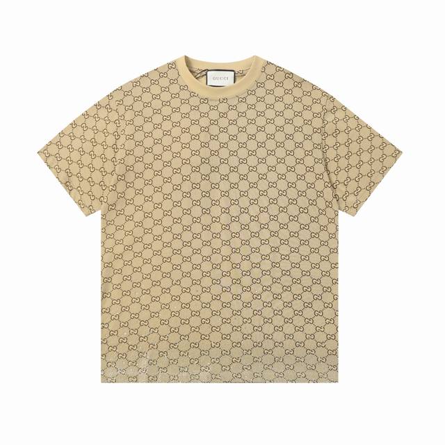 Gd912# High-quality craftsmanship Gucc*2025 early spring new round neck gradient