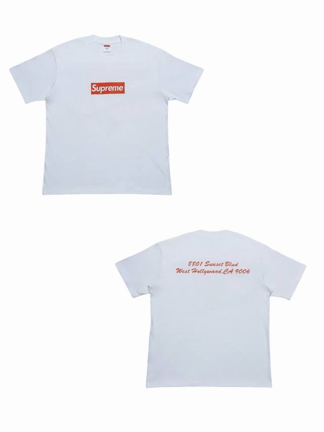 Su178# Supreme Los Angeles Limited Box Logo T-shirt short sleeves unisex uses th