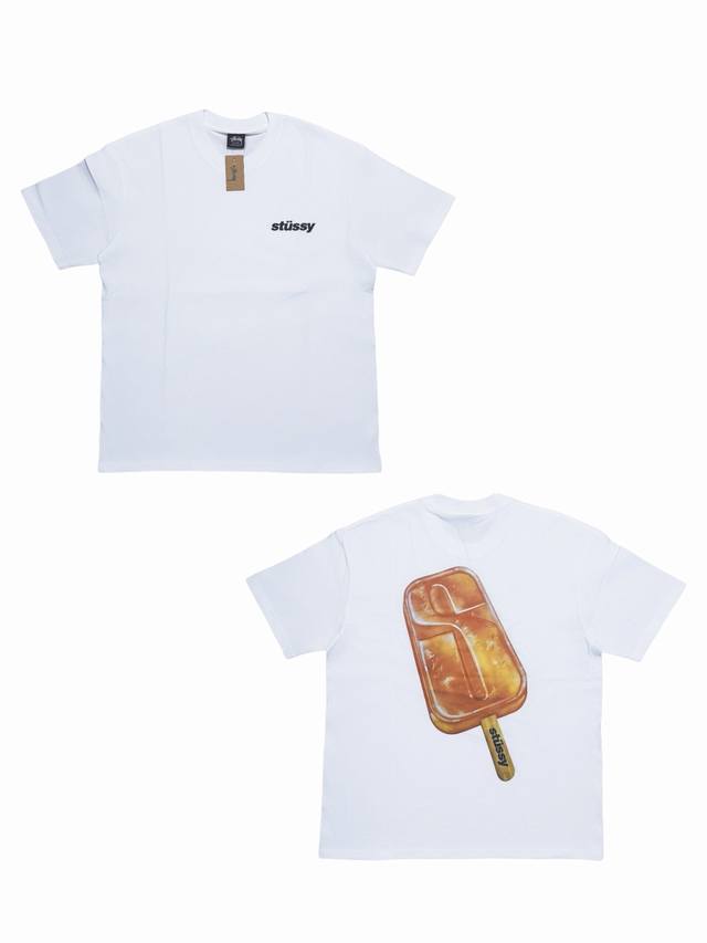 S273# Stussy Ss23 Spring and Summer Series Popsicle Tee Ice Cream Big S Popsicle