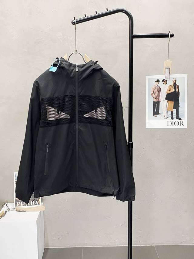 Fendi exclusive new original men's casual spring and autumn jacket, breathable a