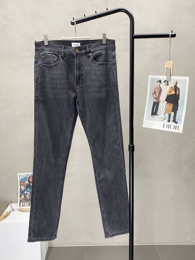 Exclusively from Saint Laurent, these new, high-end jeans for men are available