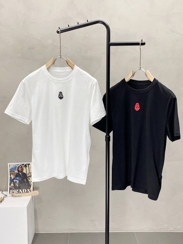 Mcqueen exclusive new original men's casual short-sleeved high-end high version