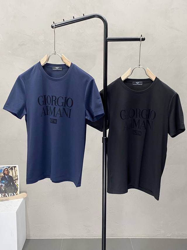 Armani Armani exclusive new original men's casual spring and summer short-sleeve