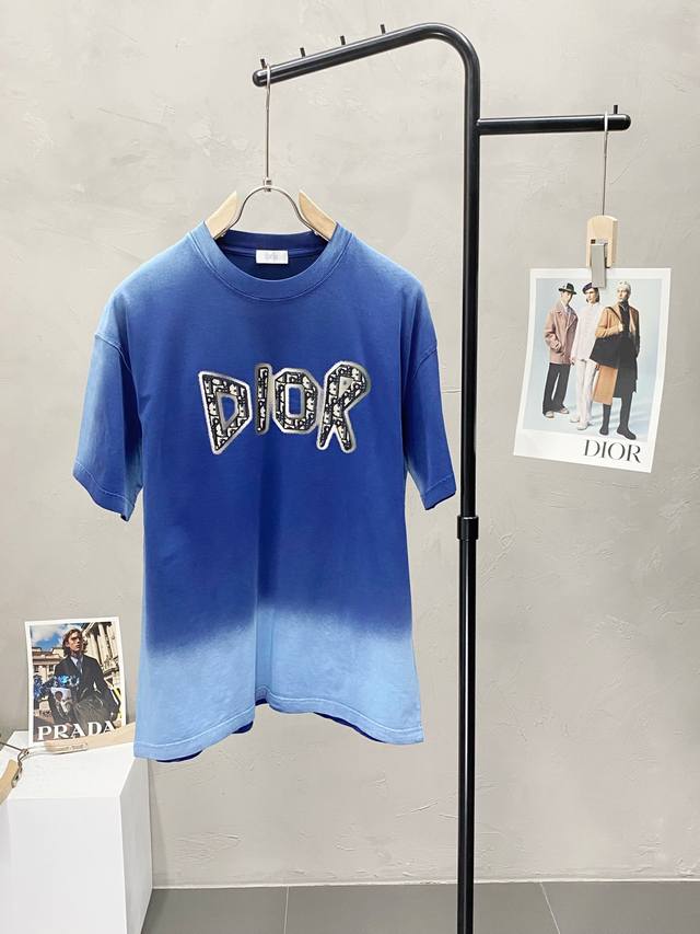 Dior exclusive new original men's casual spring and summer short-sleeved high-en