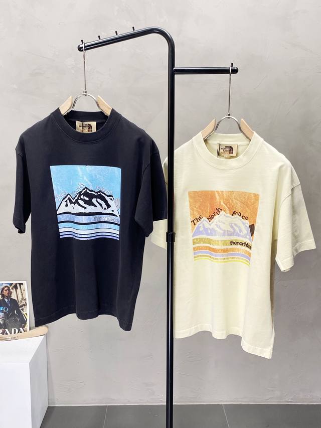 The North Face & Gucci exclusive new original men's casual short-sleeved shirt,