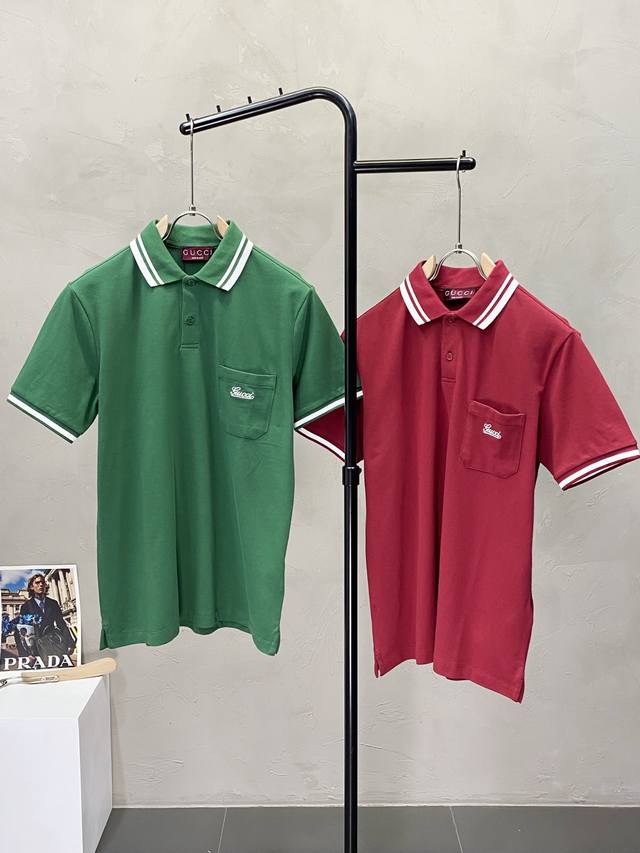 Gucci exclusive new original men's casual short-sleeved shirt, high-end high ver
