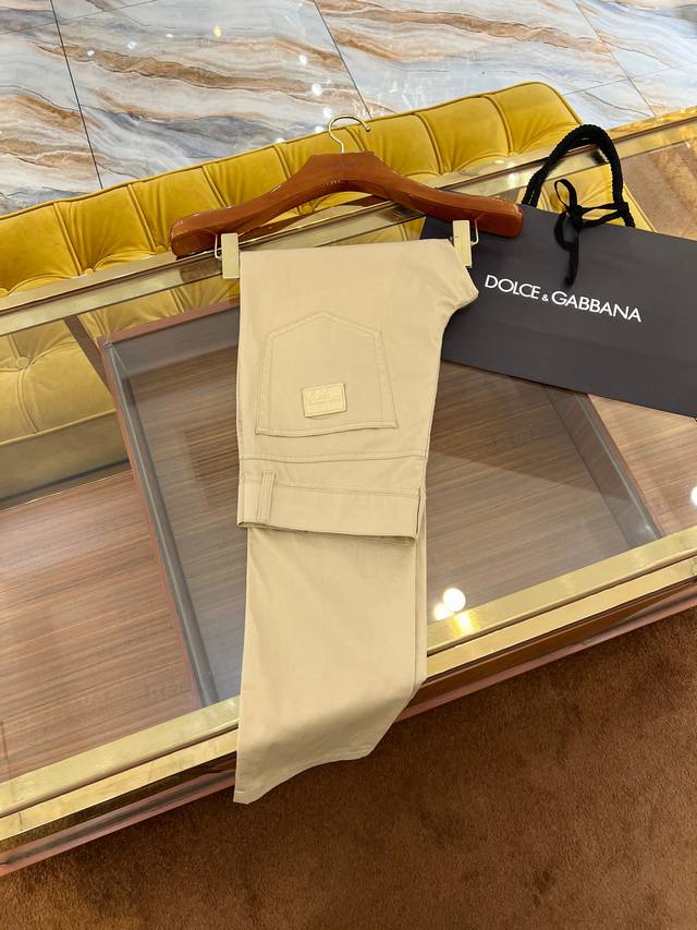 2025Ssdg New five-pocket casual pants with perfect leather crocodile pattern and