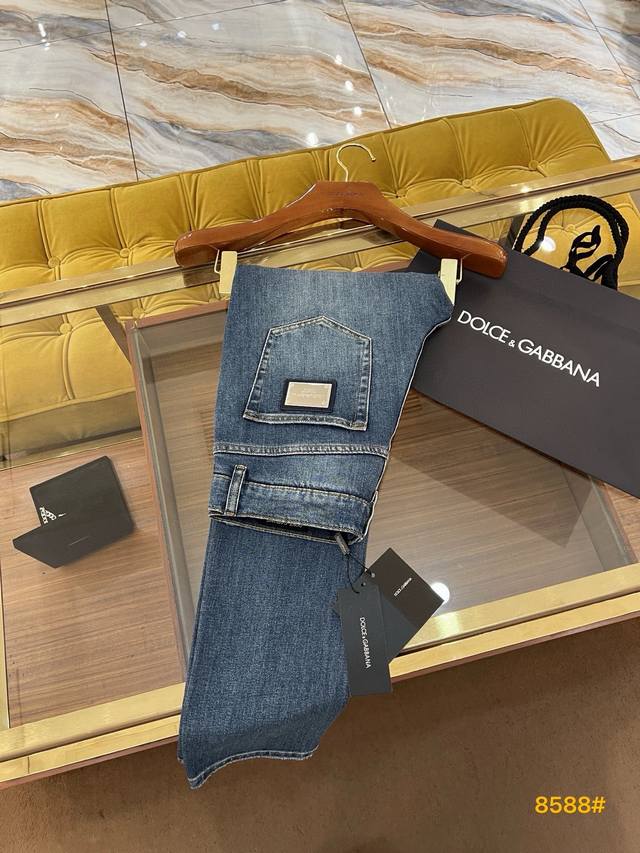 2025Ssdg latest jeans with perfect small holes, washed, exclusive Dg iron brand,