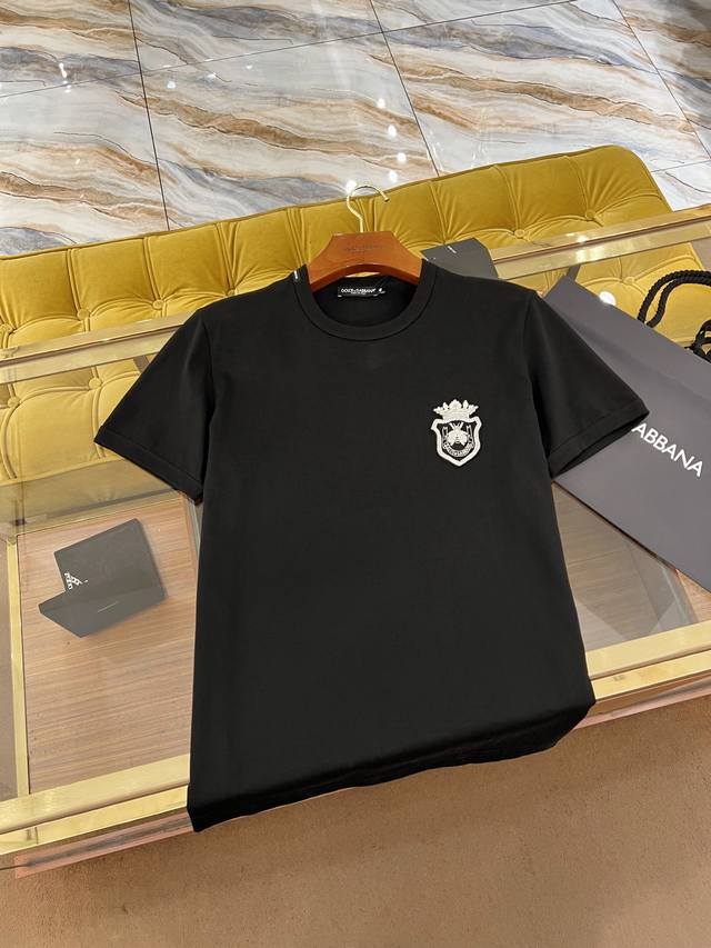 2025Ssdg latest T-shirt, top-grade Crown Bee handmade Indian silk, high-quality
