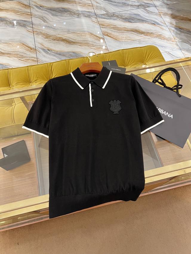 2025Ssdg Latest knitted Polo High-quality silk cotton fabric Perfect details All