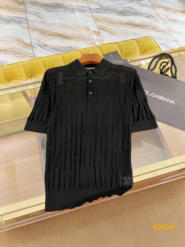 2025Ssdg latest sweater Polo with full jacquard craft, exclusively for sale Size