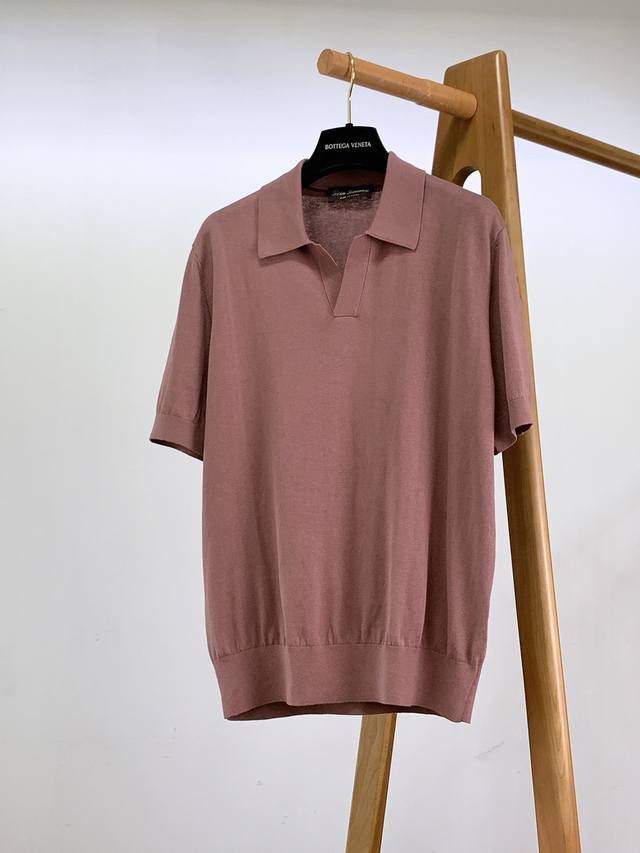 Loropiana L.P2630Ss New Spring/Summer Men's Buttonless Polo Shirt. This polo shi
