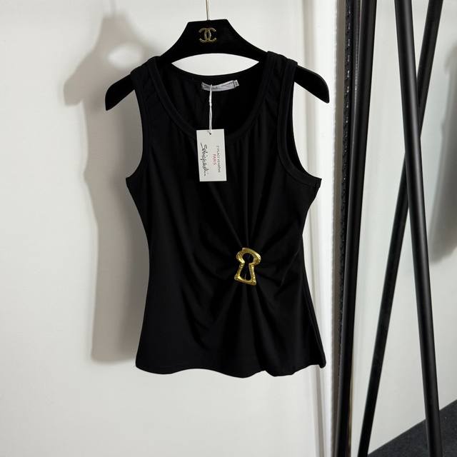 Style No. 20254692 Schiaparell* new metal lock decorated wrinkled slim-fitting