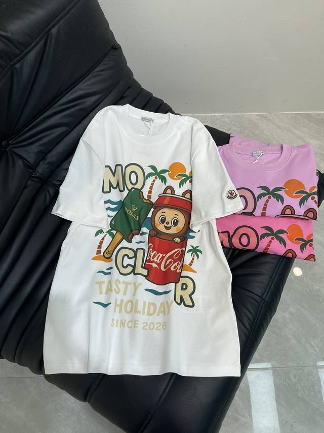 Moncle* Moncle's new Spring/Summer 25 collection, featuring cartoon-print short-