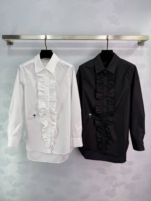 Dio* 2025 Early Fall Collection! Lace-trimmed lapel long-sleeved shirt! Custom-m