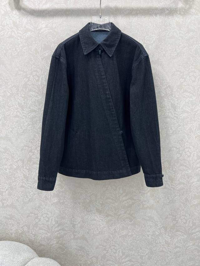 Fend*25 New retro lapel denim shirt, custom-made. Yb imported twill cotton denim