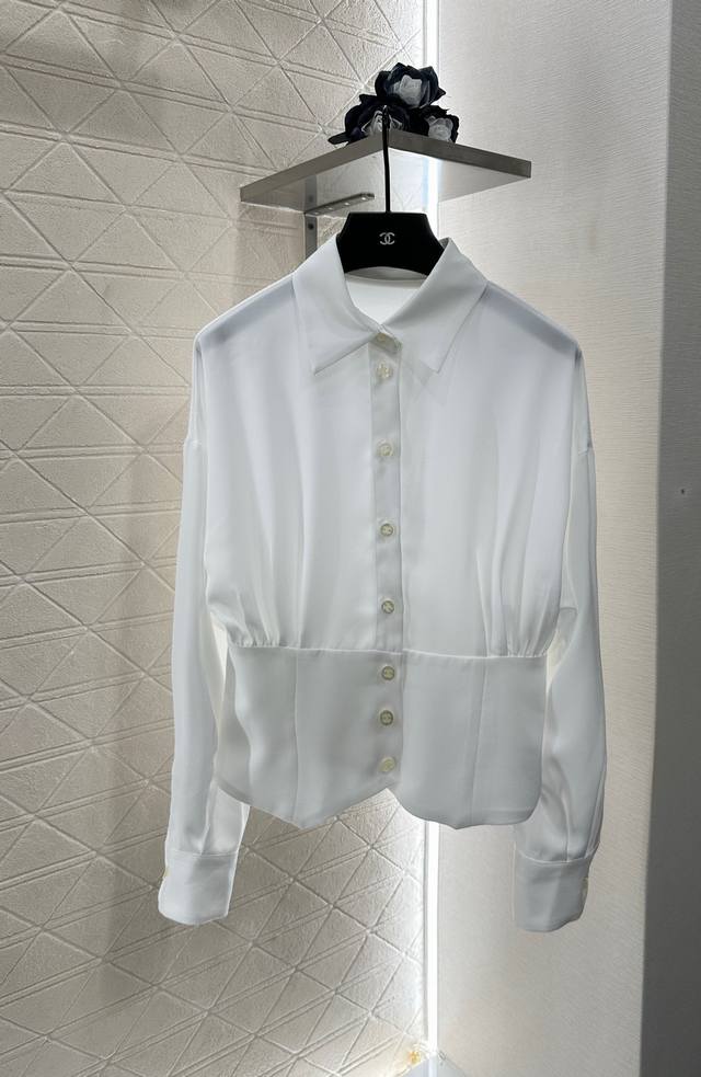 Chane* 2025 New Arrivals: Solid Color Narrowing Waist Shirt. Custom YB imported