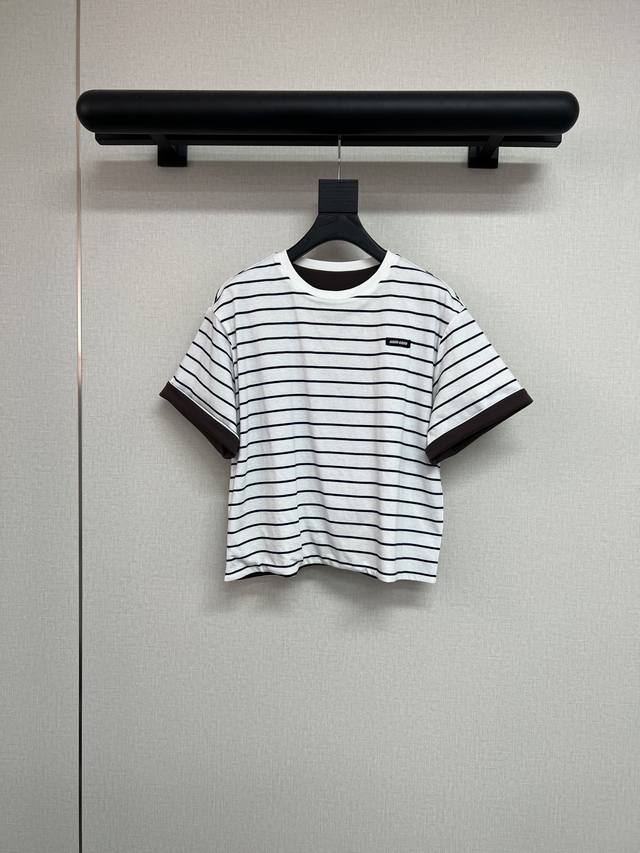 High-quality Miumiu 2025 early autumn series~ Classic stripes from M.Reversible