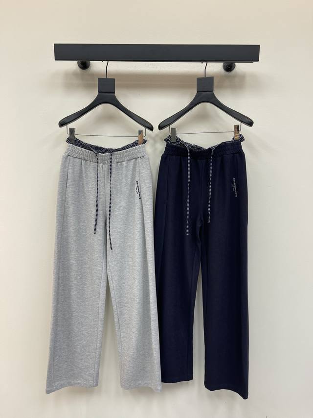 Alexander Wan*25 Early Fall new style, contrasting colors, casual wide-leg trous